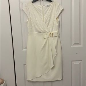 white lace women’s dress